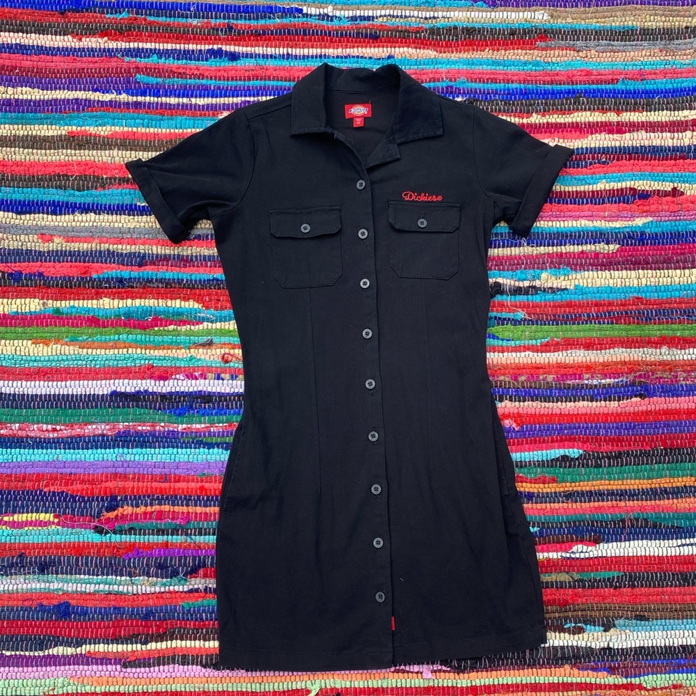 “So freakin cute” Dickies button up dress. ♥️💋🌹🧰⚙️